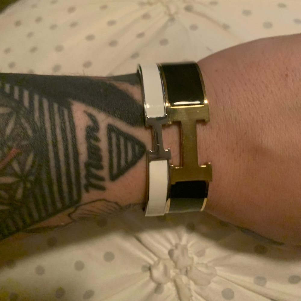 Set of 2 H Bracelets